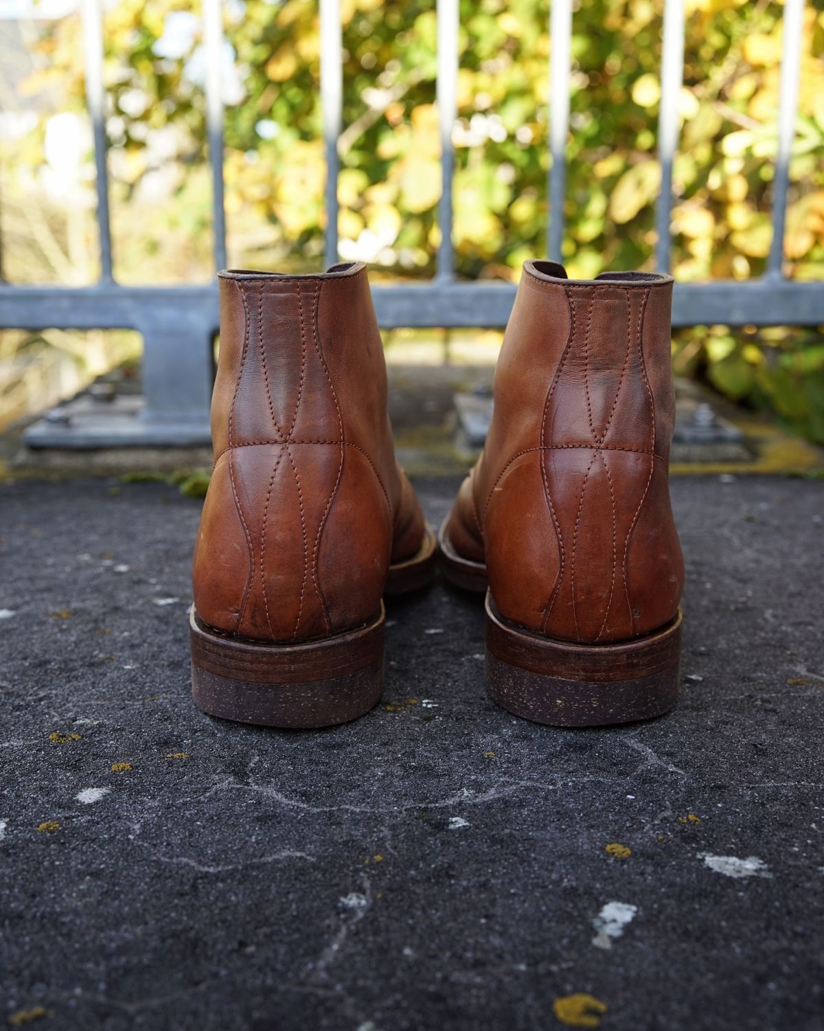 Photo by germanshoeguy on November 3, 2025 of the Self-Made Service Boot "Kaya" in Guidi Natural Horsebutt.