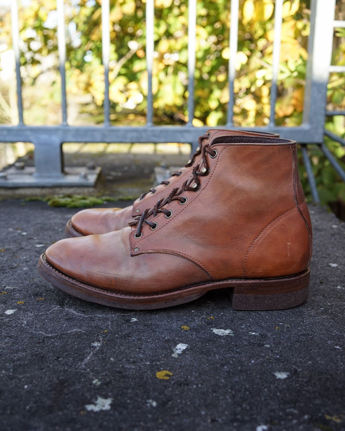Photo by germanshoeguy on November 3, 2025 of the Self-Made Service Boot "Kaya" in Guidi Natural Horsebutt.