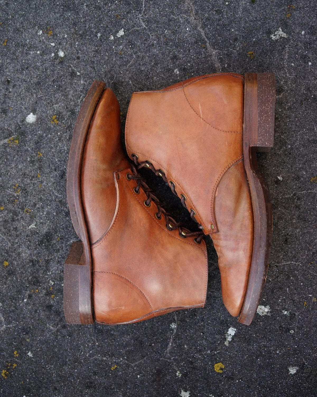 Photo by germanshoeguy on November 3, 2025 of the Self-Made Service Boot "Kaya" in Guidi Natural Horsebutt.