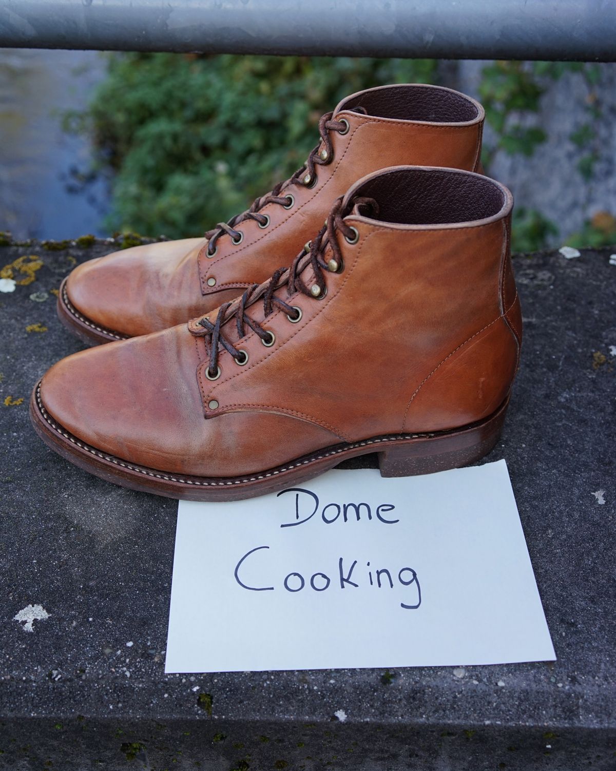 Photo by germanshoeguy on November 3, 2025 of the Self-Made Service Boot "Kaya" in Guidi Natural Horsebutt.