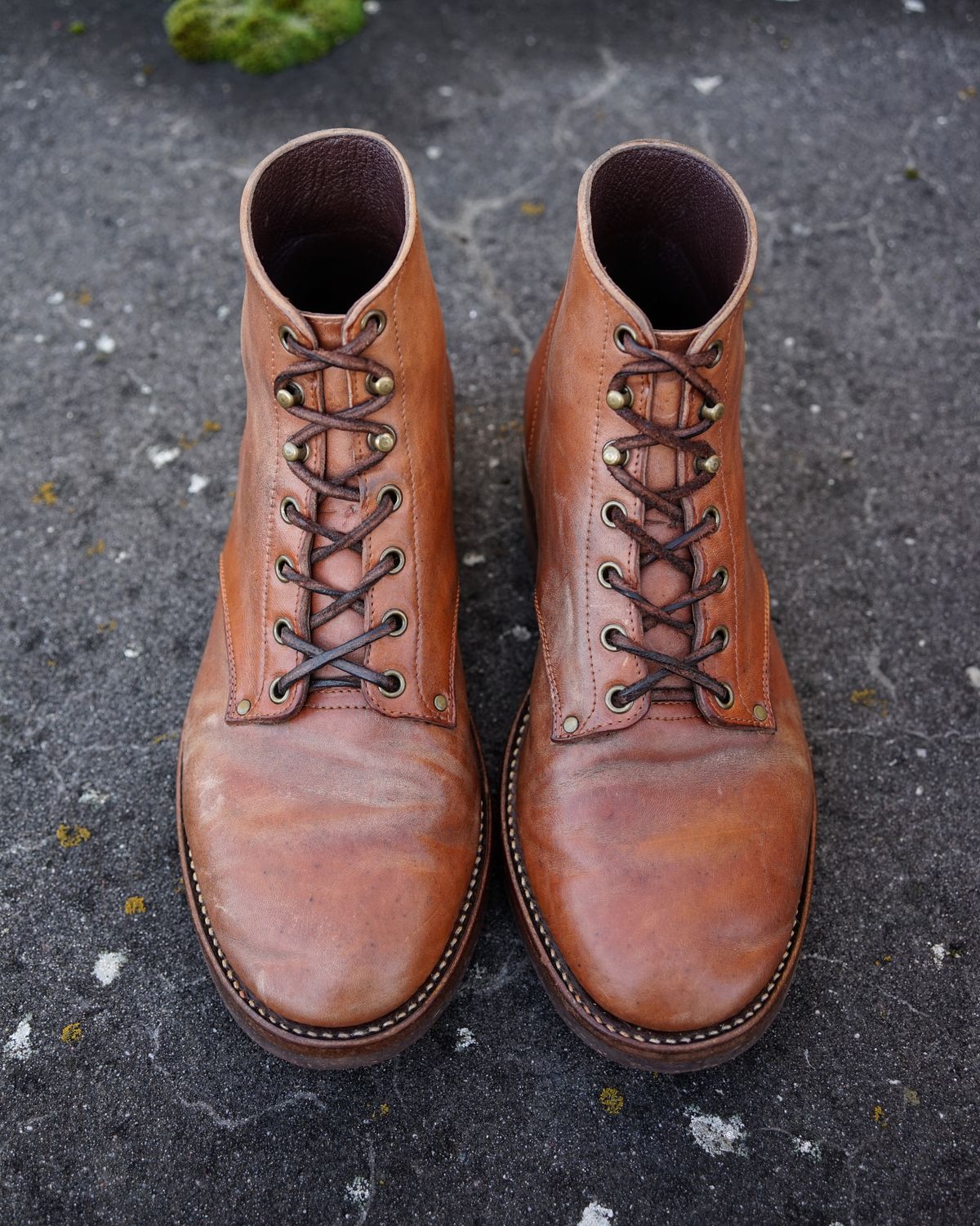 Photo by germanshoeguy on November 3, 2025 of the Self-Made Service Boot "Kaya" in Guidi Natural Horsebutt.