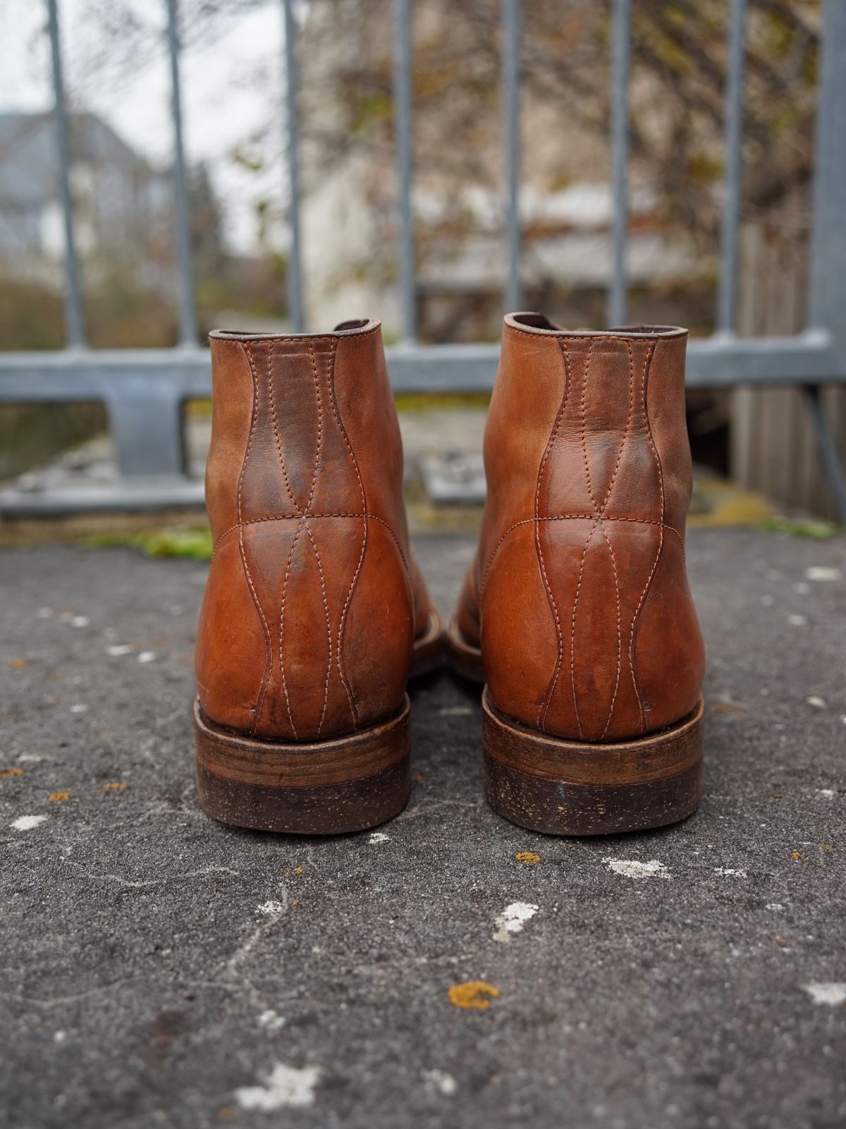 Photo by germanshoeguy on December 3, 2025 of the Self-Made Service Boot "Kaya" in Guidi Natural Horsebutt.