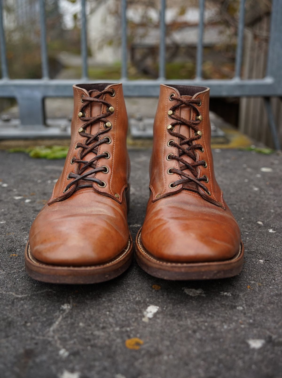 Photo by germanshoeguy on December 3, 2025 of the Self-Made Service Boot "Kaya" in Guidi Natural Horsebutt.