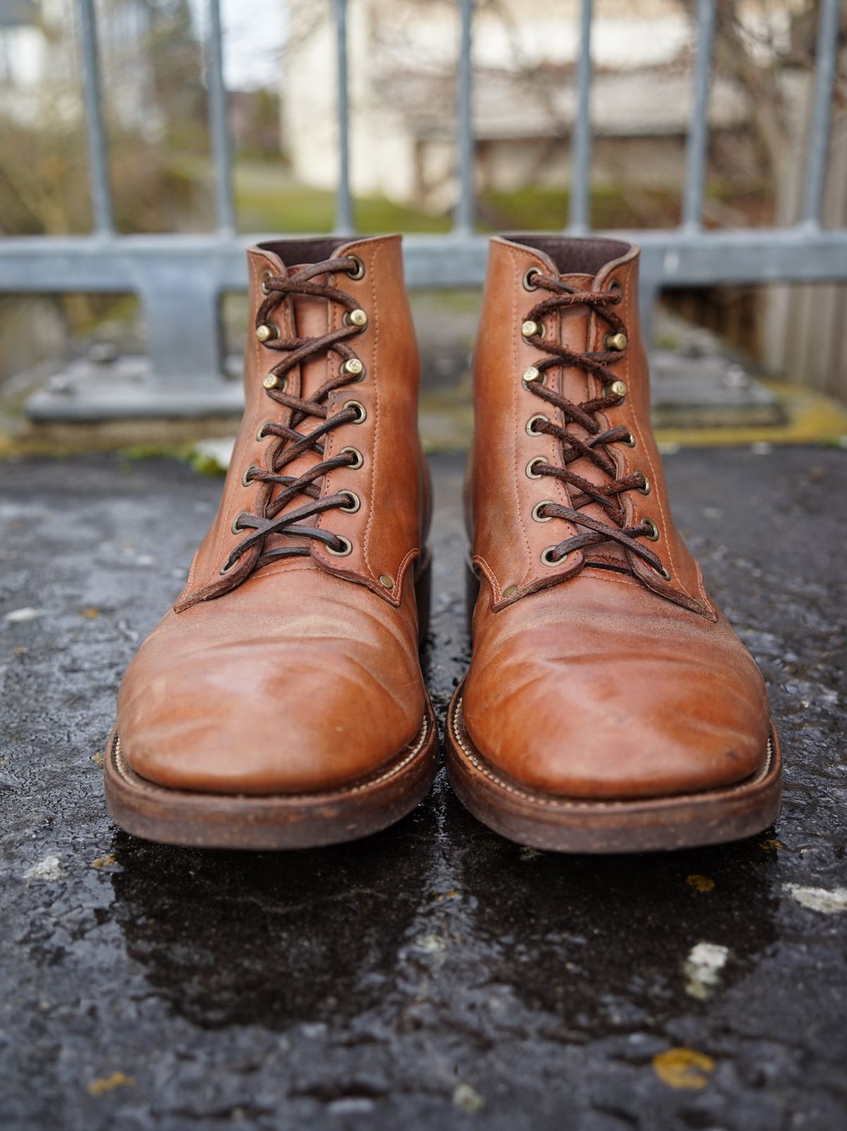 Photo by germanshoeguy on January 2, 2026 of the Self-Made Service Boot "Kaya" in Guidi Natural Horsebutt.