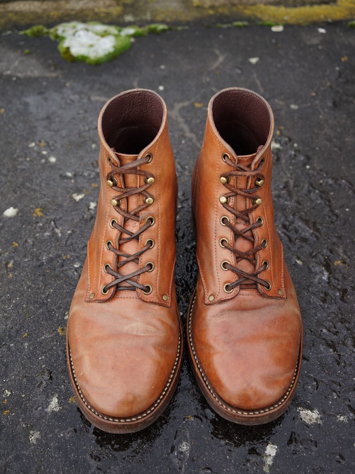 Photo by germanshoeguy on January 2, 2026 of the Self-Made Service Boot "Kaya" in Guidi Natural Horsebutt.