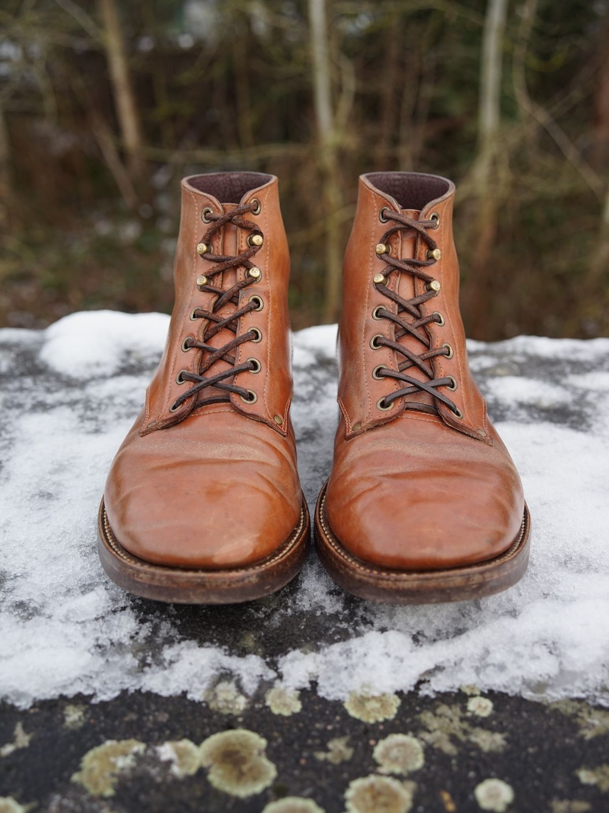 Photo by germanshoeguy on February 4, 2026 of the Self-Made Service Boot "Kaya" in Guidi Natural Horsebutt.