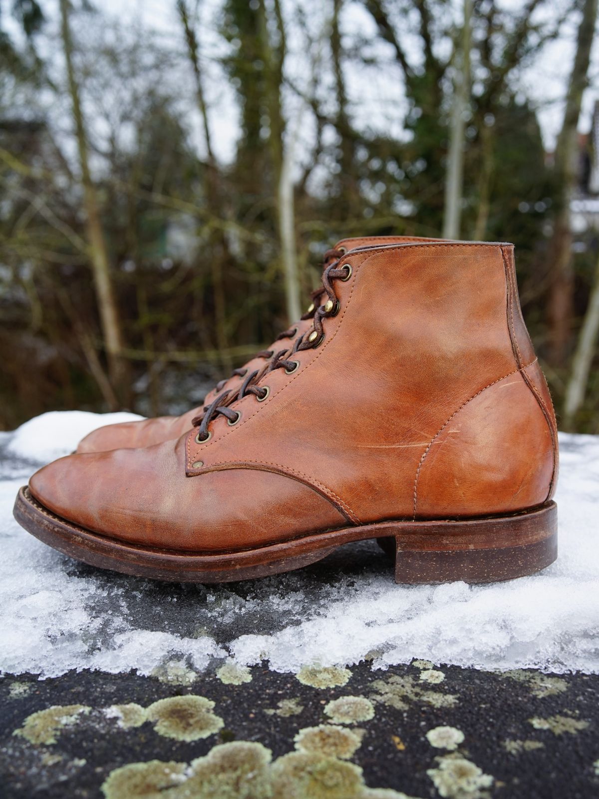Photo by germanshoeguy on February 4, 2026 of the Self-Made Service Boot "Kaya" in Guidi Natural Horsebutt.