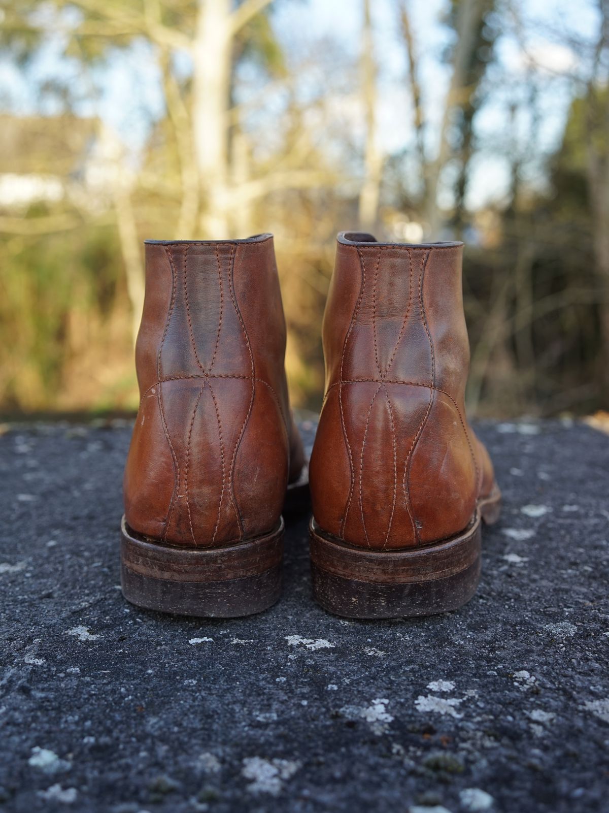 Photo by germanshoeguy on March 1, 2026 of the Self-Made Service Boot "Kaya" in Guidi Natural Horsebutt.