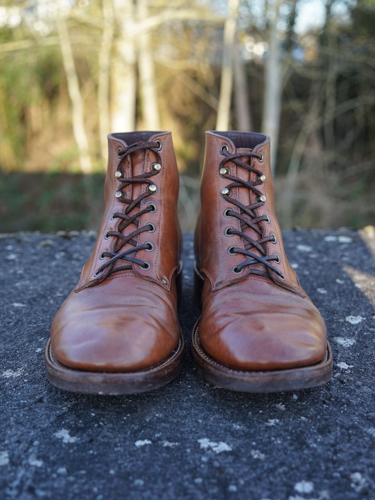 Photo by germanshoeguy on March 1, 2026 of the Self-Made Service Boot "Kaya" in Guidi Natural Horsebutt.