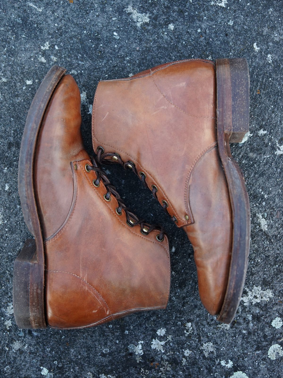 Photo by germanshoeguy on March 1, 2026 of the Self-Made Service Boot "Kaya" in Guidi Natural Horsebutt.
