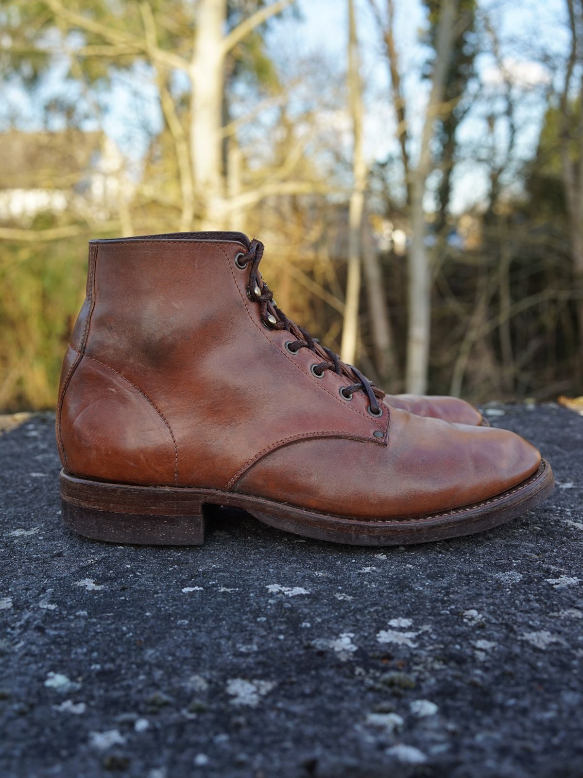 Photo by germanshoeguy on March 1, 2026 of the Self-Made Service Boot "Kaya" in Guidi Natural Horsebutt.