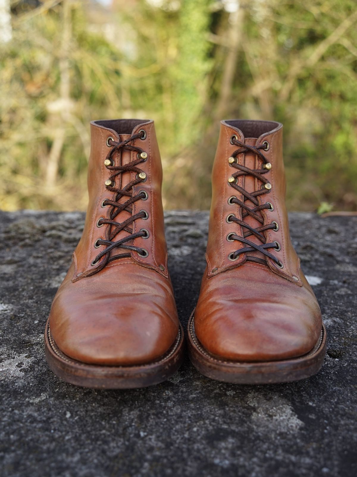 Photo by germanshoeguy on April 3, 2026 of the Self-Made Service Boot "Kaya" in Guidi Natural Horsebutt.