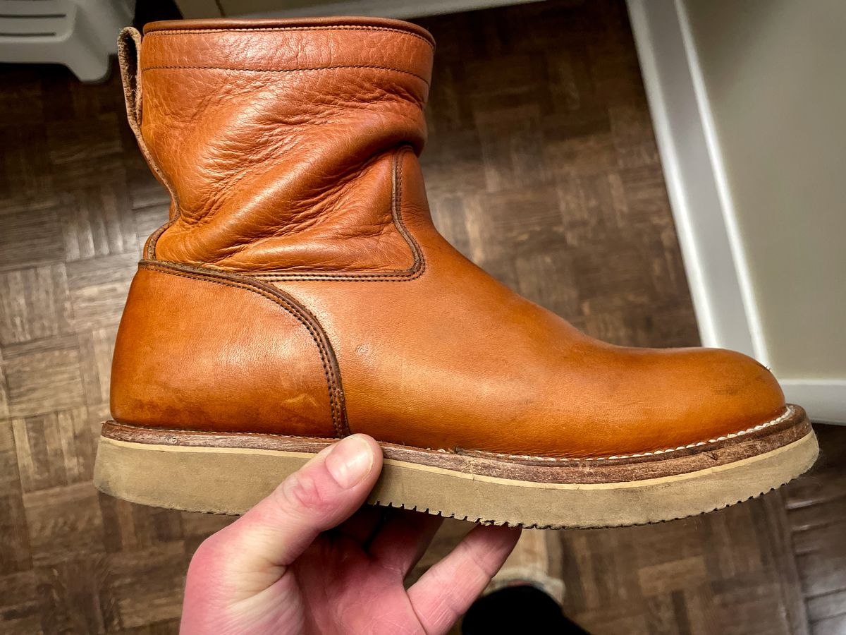 Photo by scotts on January 26, 2024 of the Viberg Roper Boot in Tochigi Natural Cowhide.