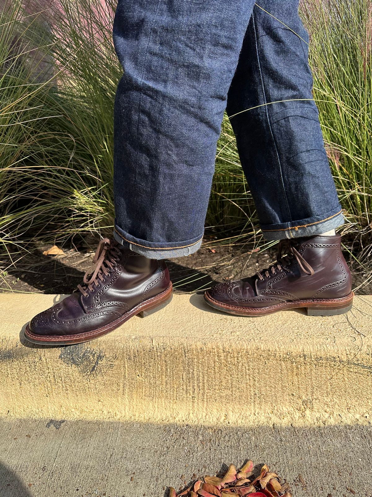 Photo by DirtyRat on December 5, 2022 of the Alden Wingtip Boot in Horween Color 8 Shell Cordovan.