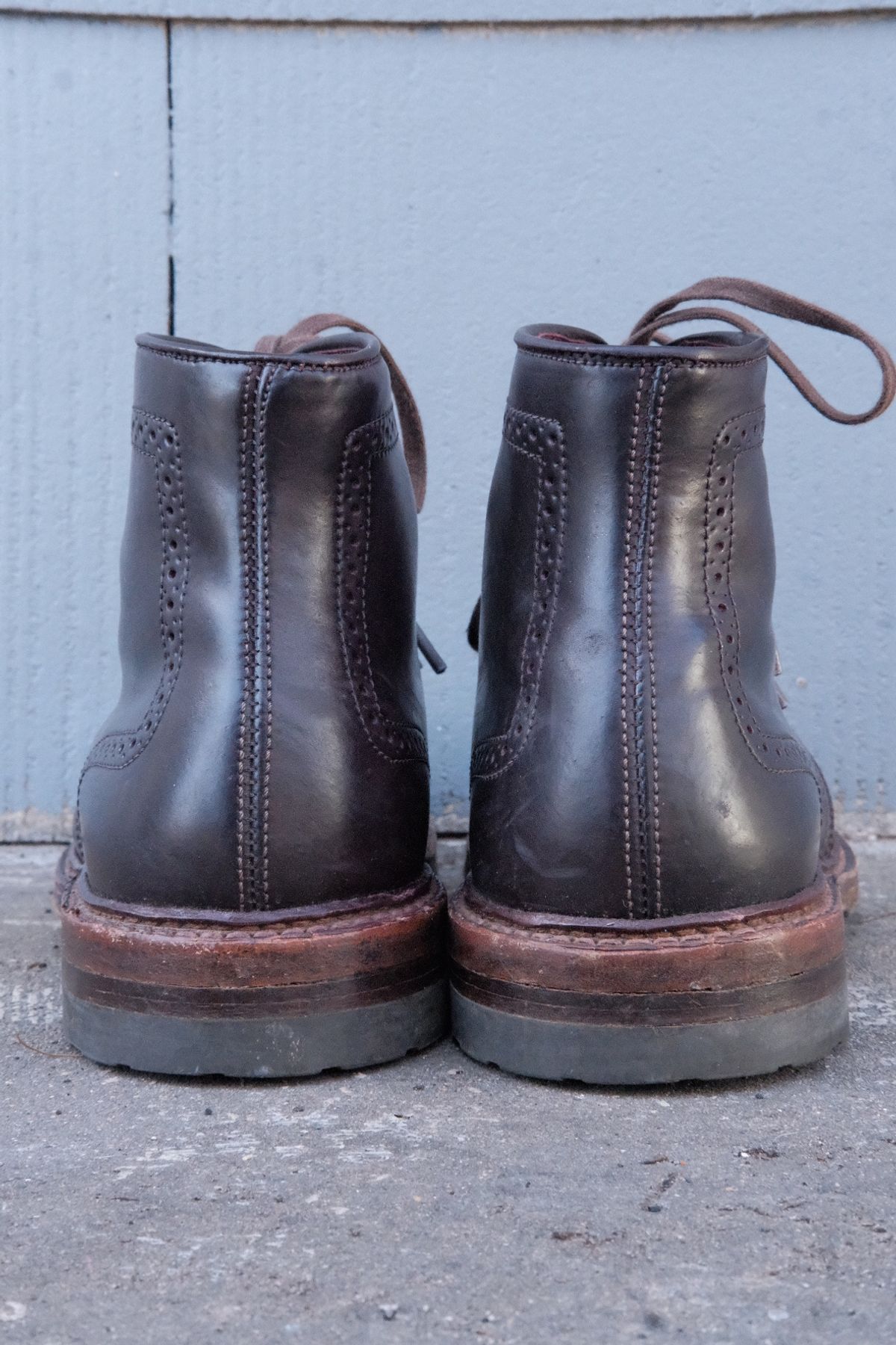 Photo by DirtyRat on February 6, 2023 of the Alden Wingtip Boot in Horween Color 8 Shell Cordovan.
