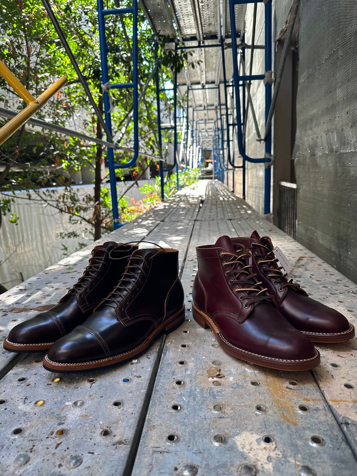 Photo by babu on October 11, 2023 of the Viberg Service Boot in Horween Color 8 Chromexcel.
