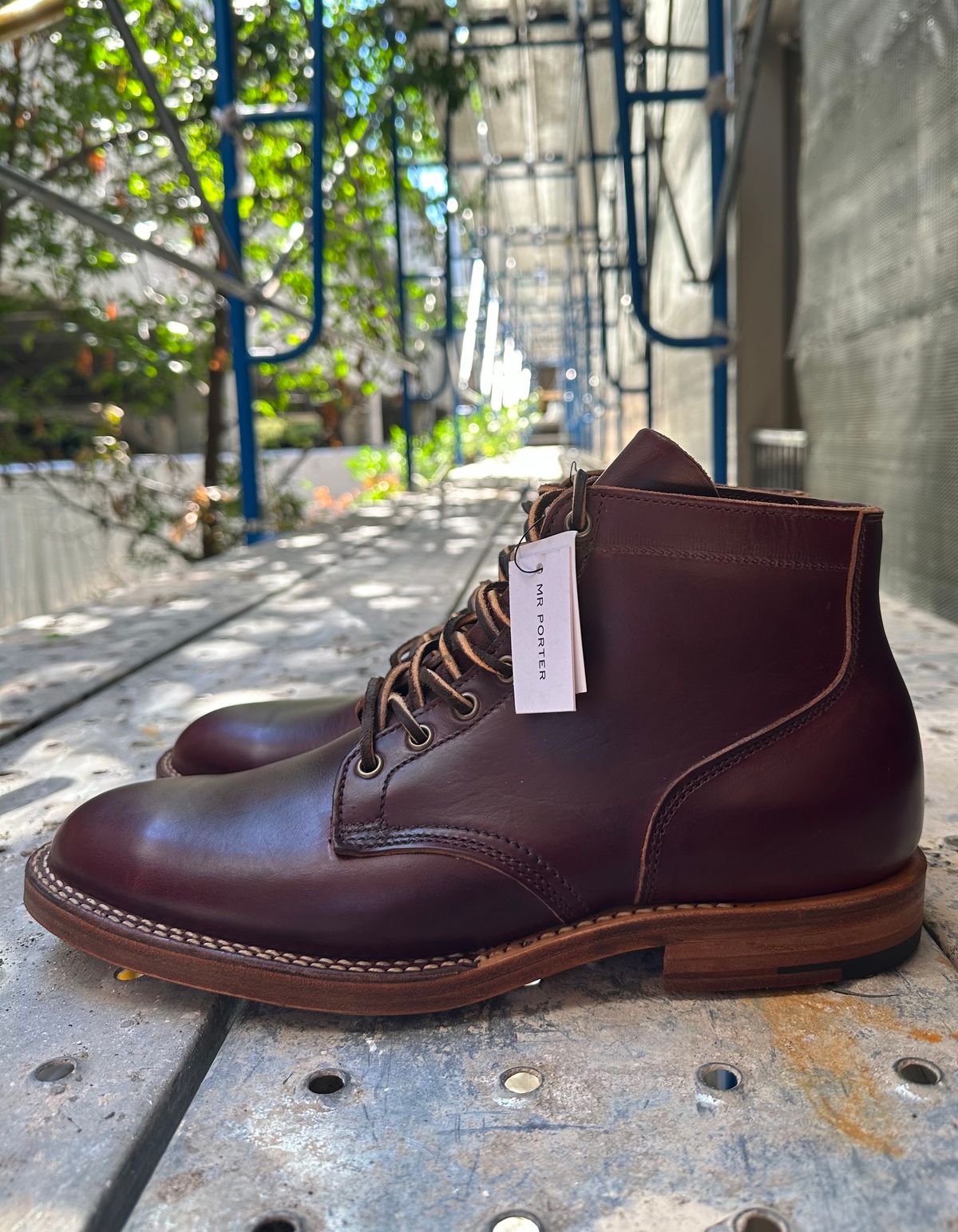 Photo by babu on October 11, 2023 of the Viberg Service Boot in Horween Color 8 Chromexcel.