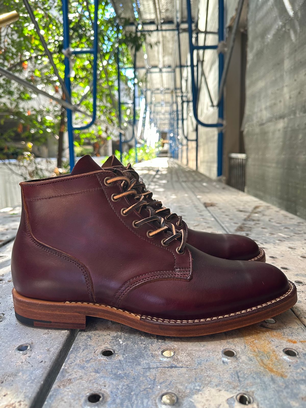 Photo by babu on October 11, 2023 of the Viberg Service Boot in Horween Color 8 Chromexcel.
