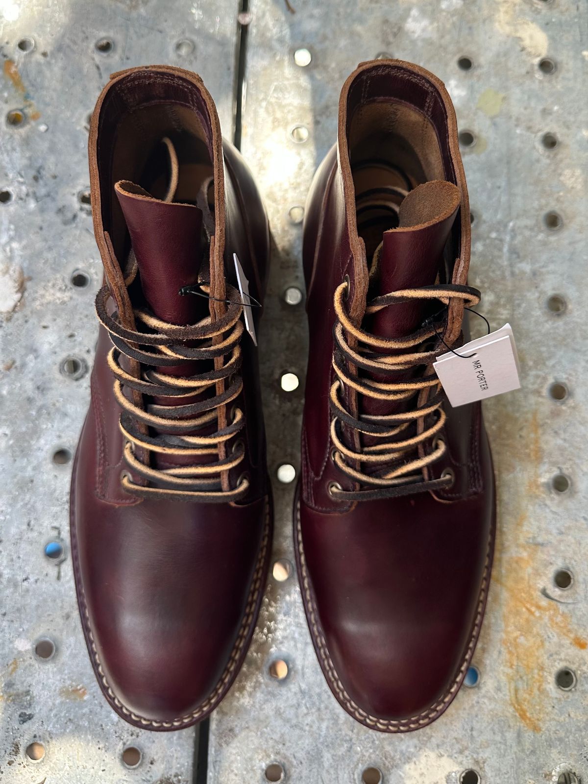 Photo by babu on October 11, 2023 of the Viberg Service Boot in Horween Color 8 Chromexcel.