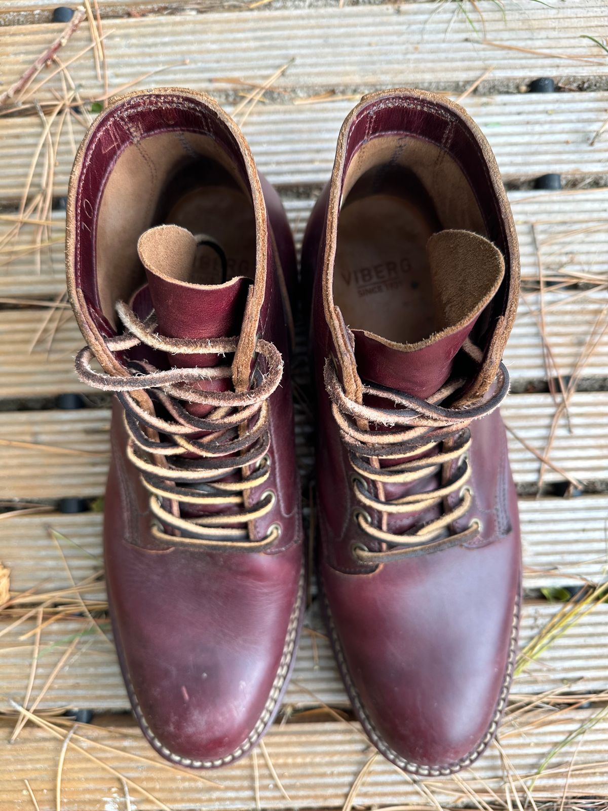Photo by babu on November 9, 2023 of the Viberg Service Boot in Horween Color 8 Chromexcel.
