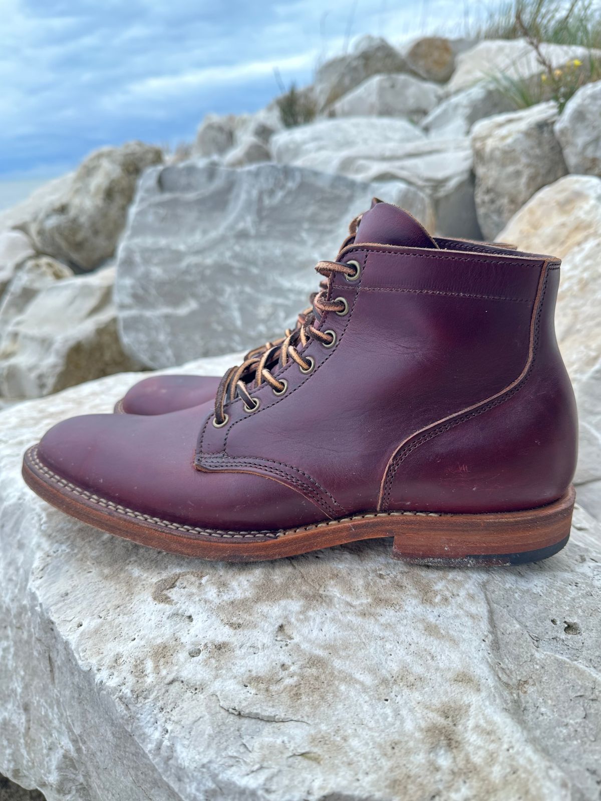 Photo by babu on December 6, 2023 of the Viberg Service Boot in Horween Color 8 Chromexcel.