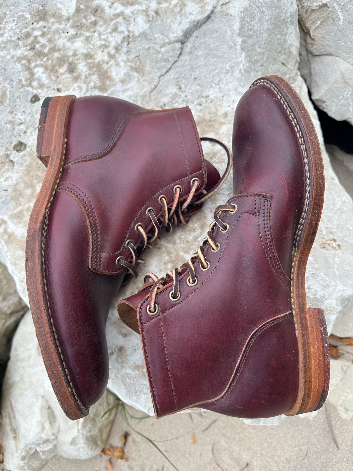 Photo by babu on December 6, 2023 of the Viberg Service Boot in Horween Color 8 Chromexcel.