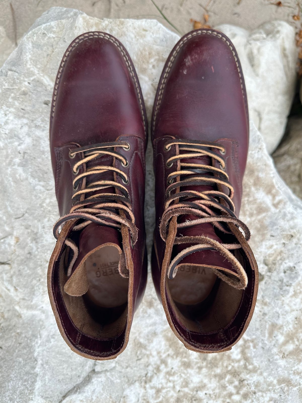 Photo by babu on December 6, 2023 of the Viberg Service Boot in Horween Color 8 Chromexcel.