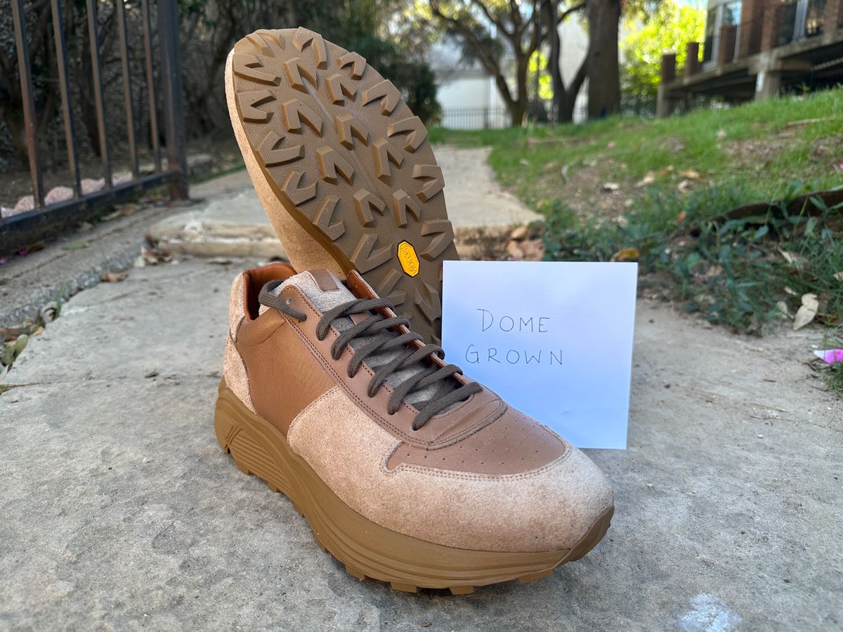 Photo by babu on November 9, 2023 of the Viberg Sneaker in Horween Natural Chromexcel.