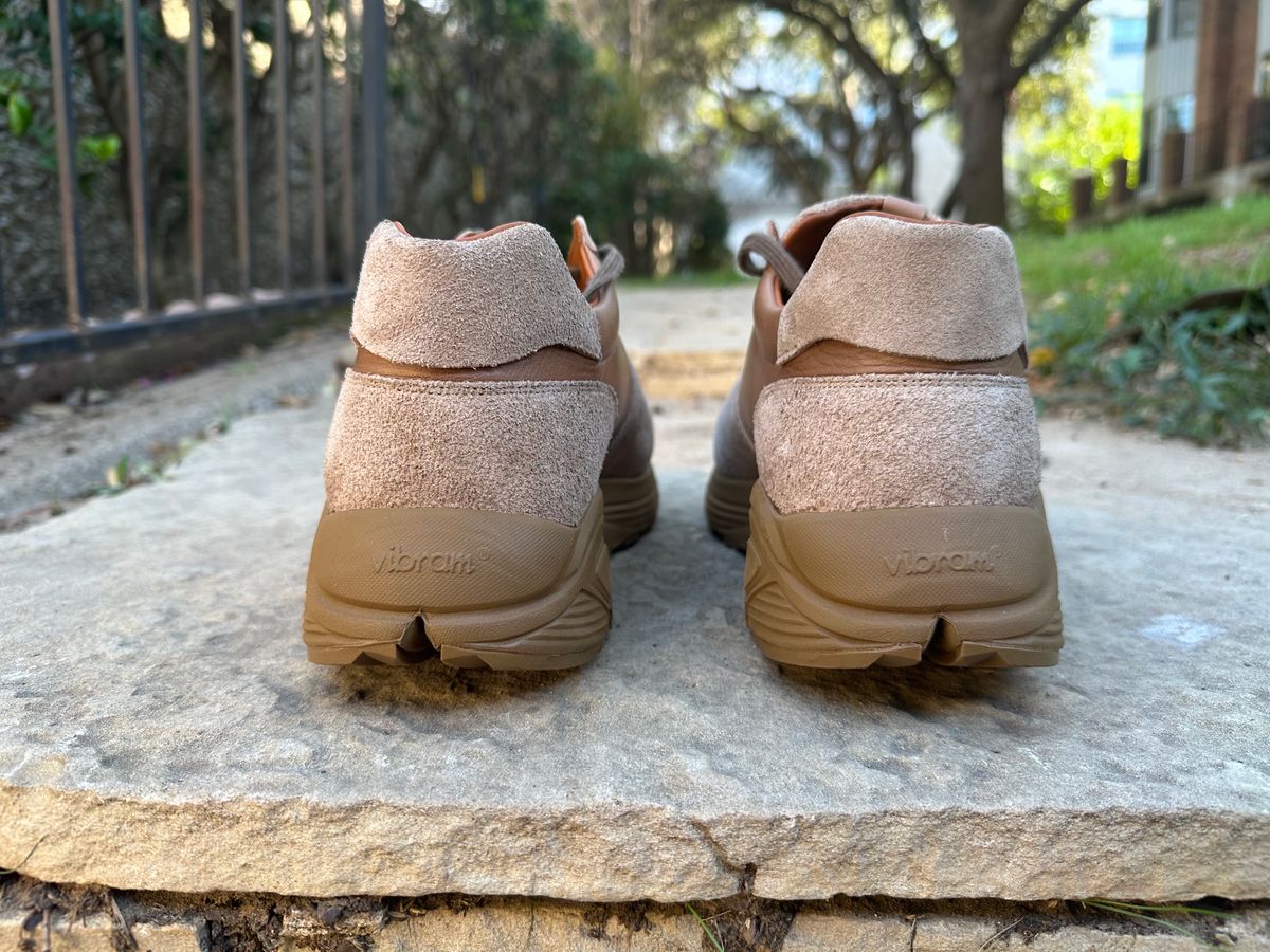 Photo by babu on November 9, 2023 of the Viberg Sneaker in Horween Natural Chromexcel.