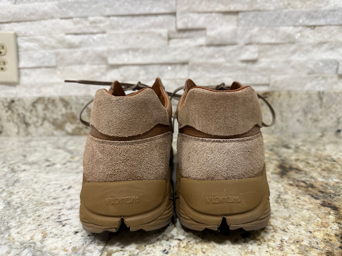 Photo by babu on December 6, 2023 of the Viberg Sneaker in Horween Natural Chromexcel.