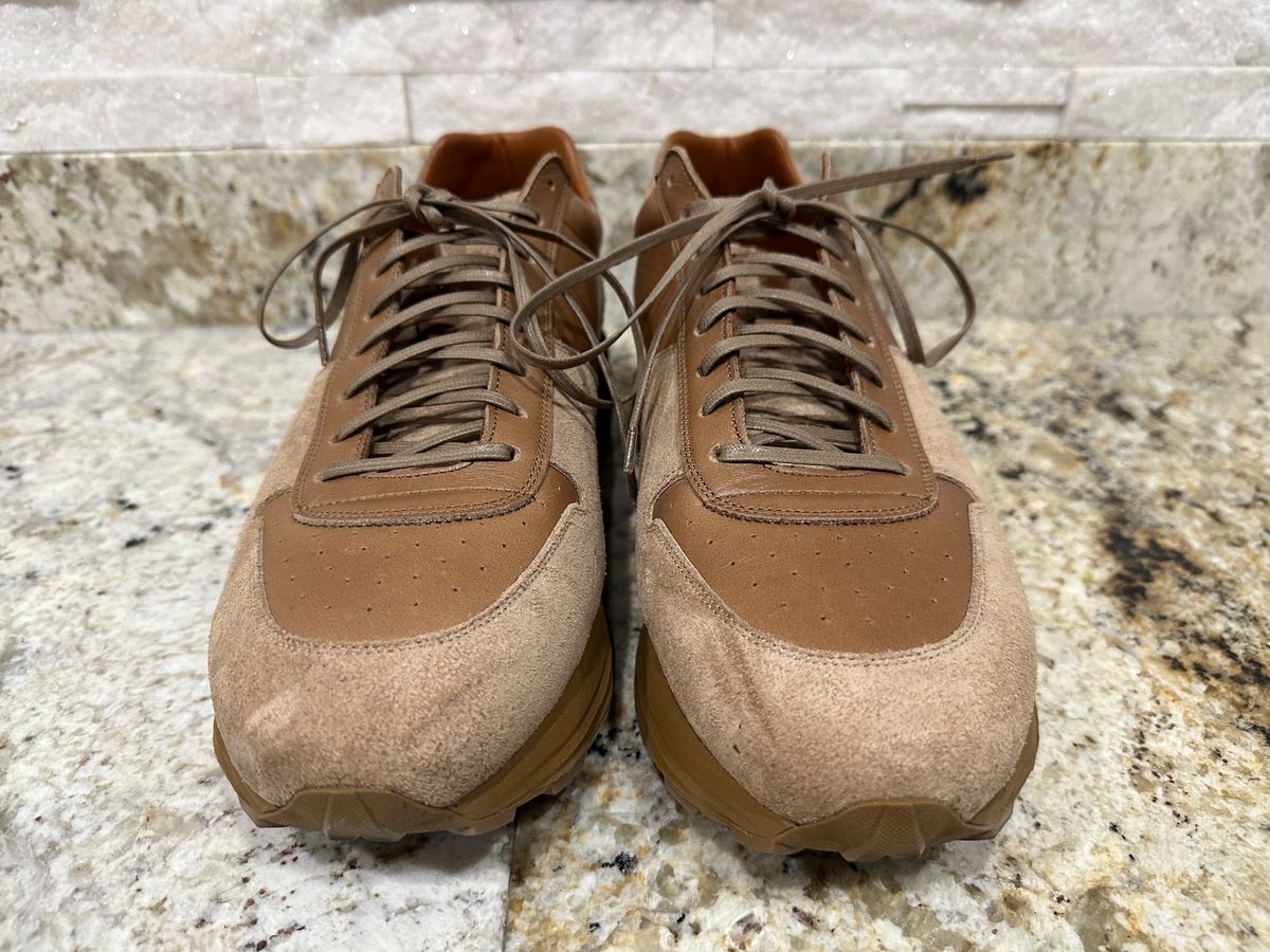 Photo by babu on December 6, 2023 of the Viberg Sneaker in Horween Natural Chromexcel.