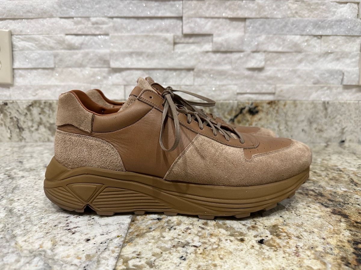 Photo by babu on December 6, 2023 of the Viberg Sneaker in Horween Natural Chromexcel.