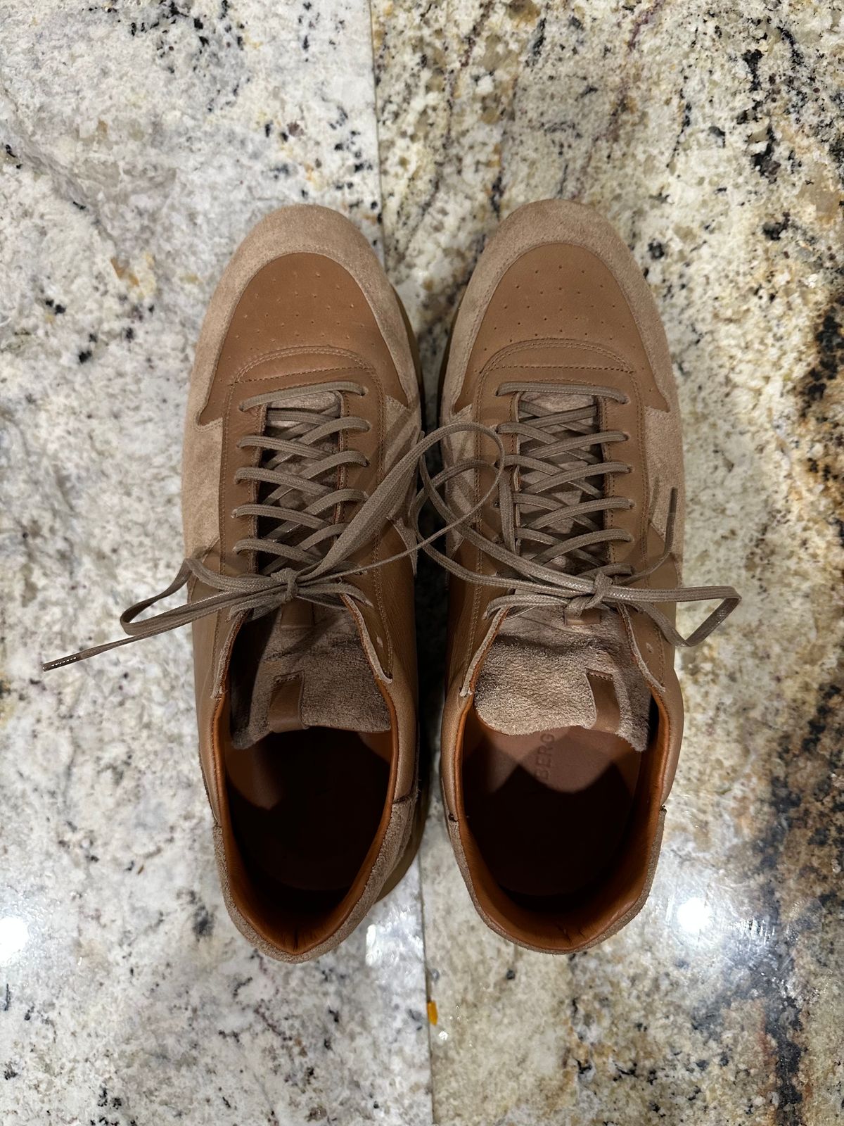Photo by babu on December 6, 2023 of the Viberg Sneaker in Horween Natural Chromexcel.