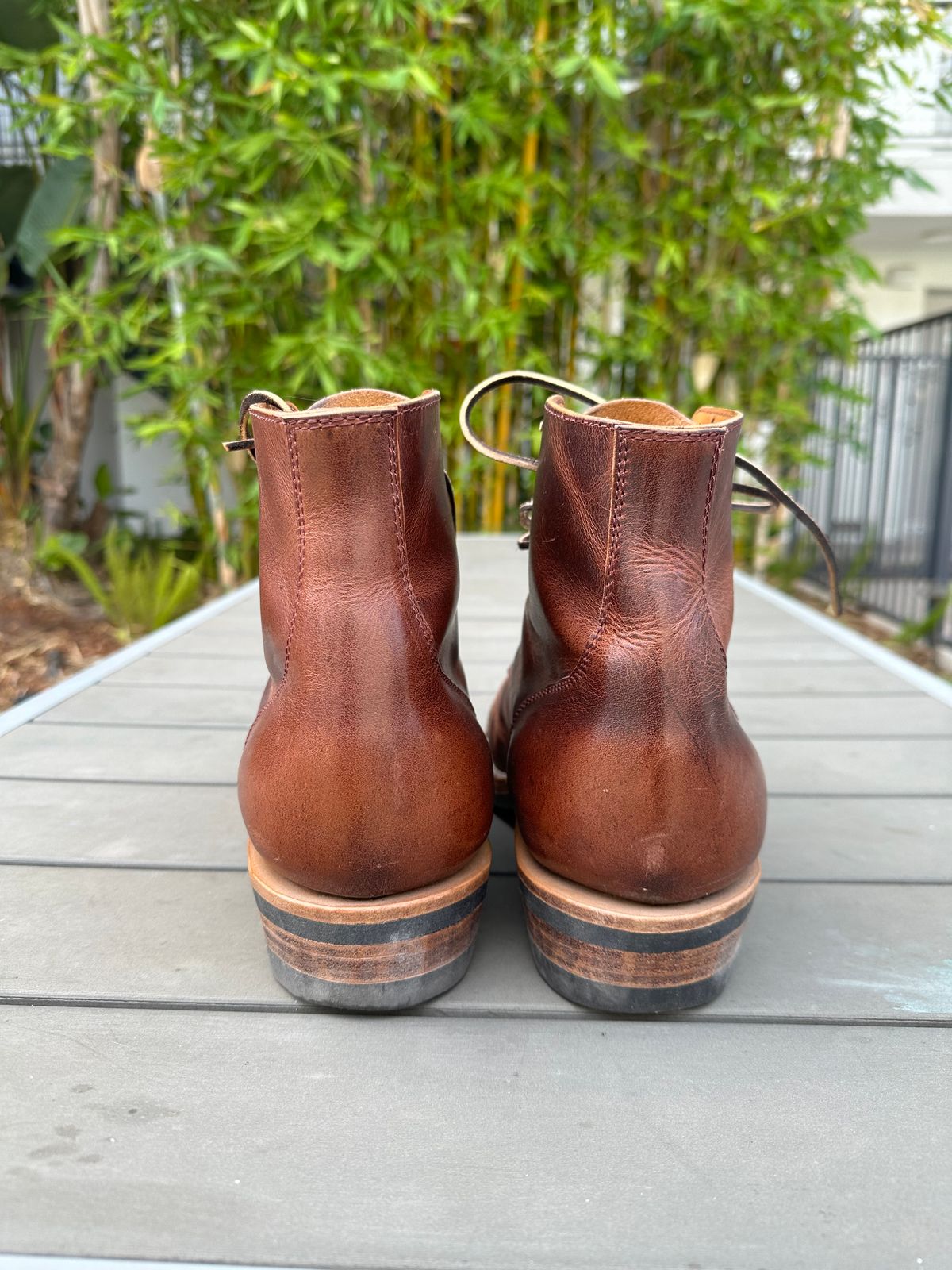 Photo by shuviten on November 5, 2024 of the Self-Made Derby Boot in Horween Color 8 Cypress.