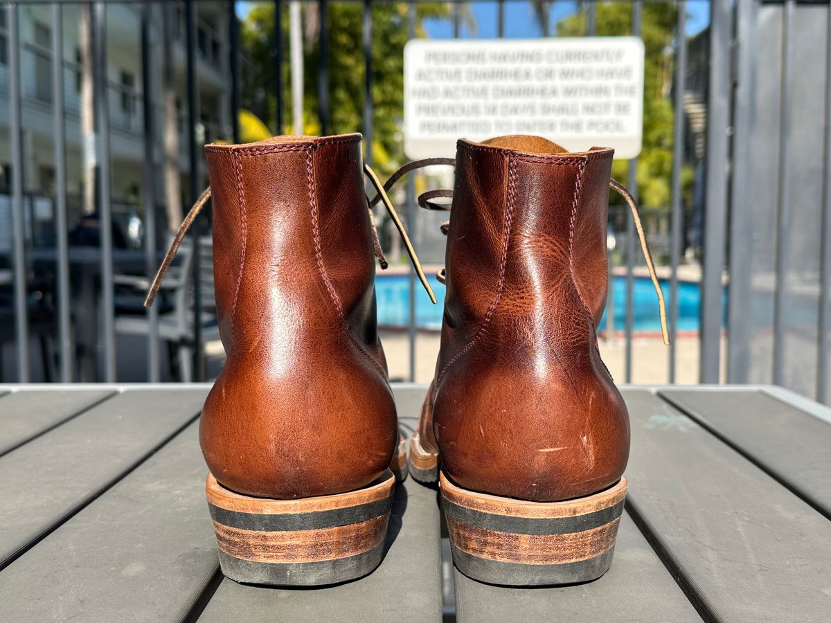 Photo by shuviten on December 3, 2024 of the Self-Made Derby Boot in Horween Color 8 Cypress.