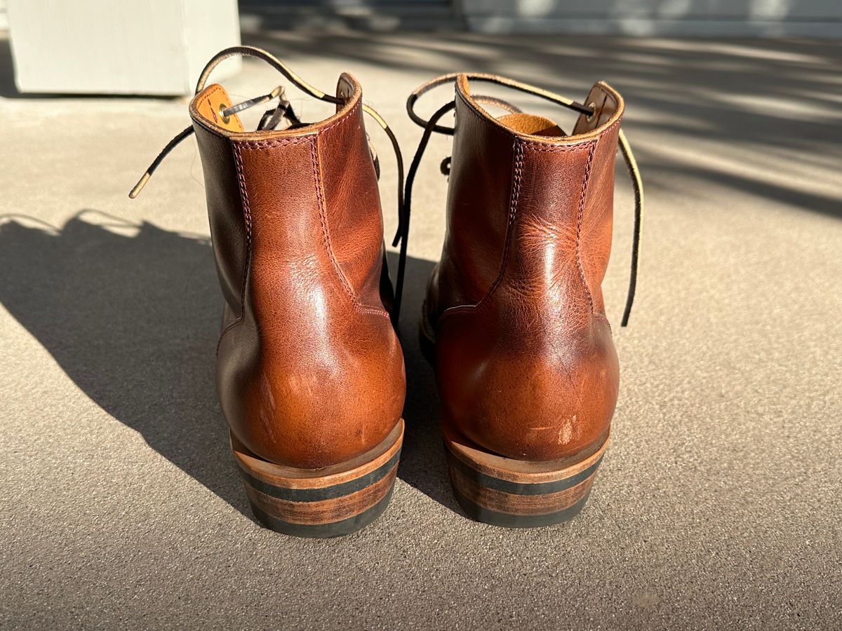 Photo by shuviten on January 2, 2025 of the Self-Made Derby Boot in Horween Color 8 Cypress.