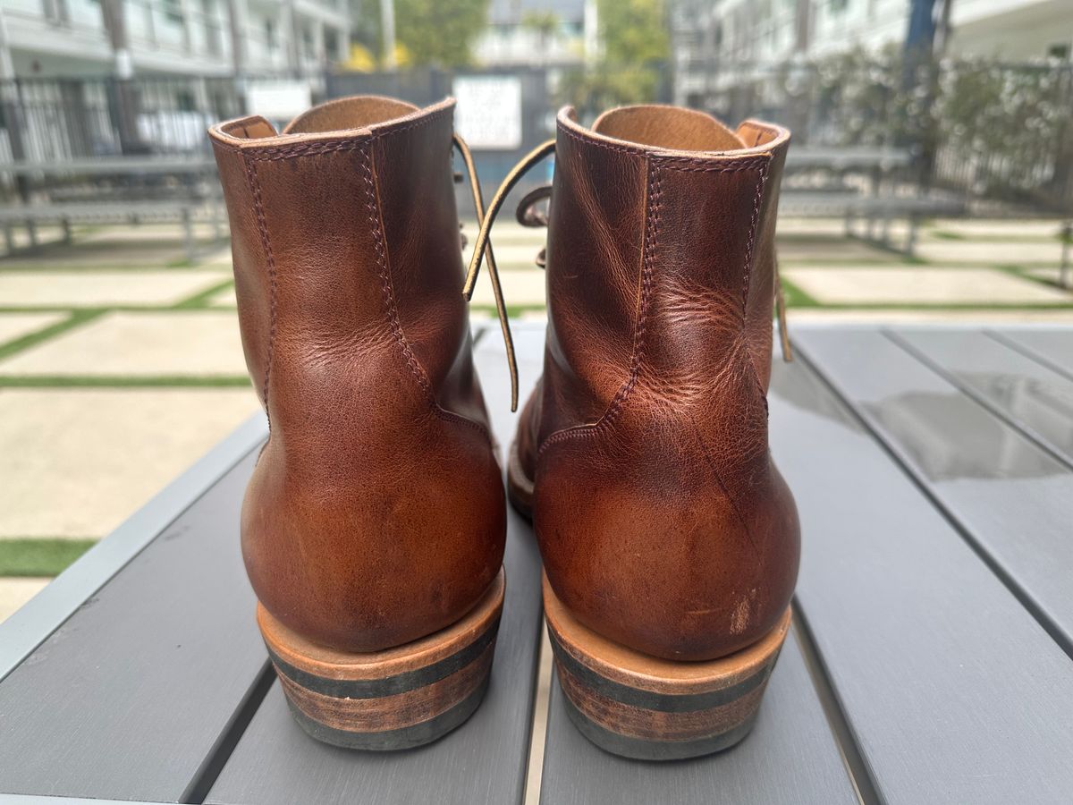 Photo by shuviten on February 3, 2025 of the Self-Made Derby Boot in Horween Color 8 Cypress.