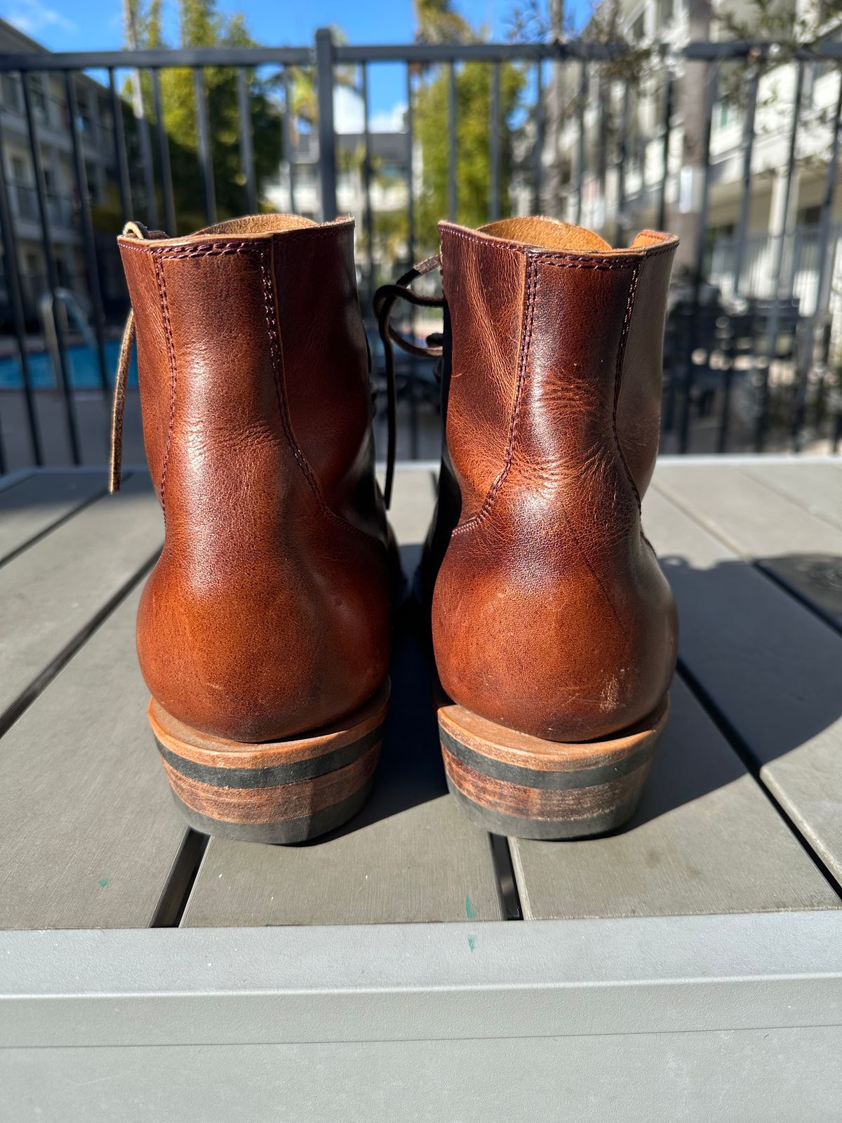 Photo by shuviten on March 2, 2025 of the Self-Made Derby Boot in Horween Color 8 Cypress.