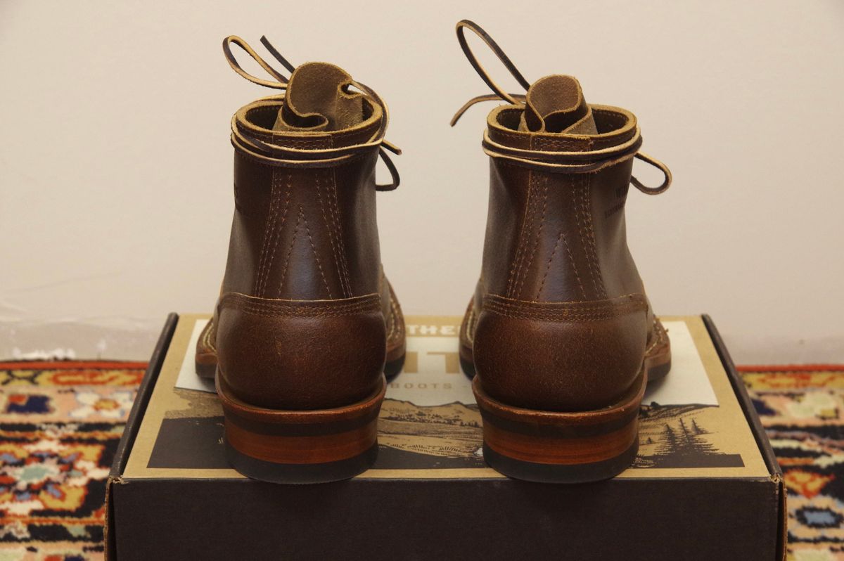 Photo by odontoblast on October 3, 2023 of the White's Bounty Hunter in Horween Cinnamon Waxed Flesh.