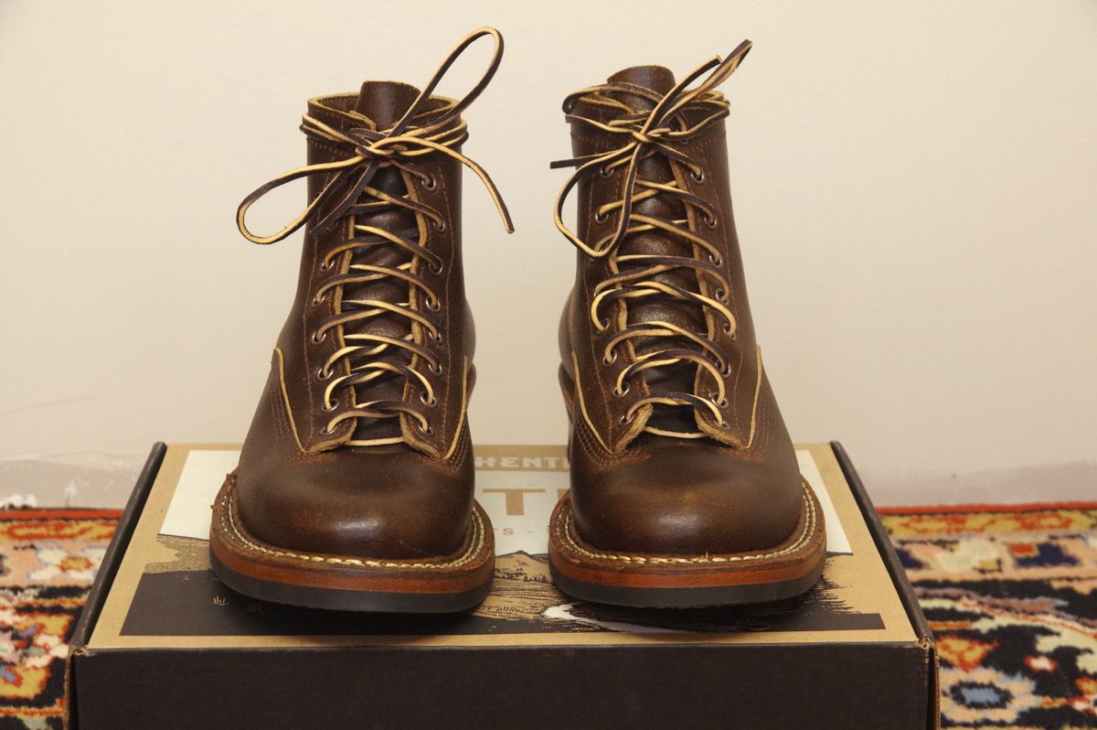 Photo by odontoblast on October 3, 2023 of the White's Bounty Hunter in Horween Cinnamon Waxed Flesh.