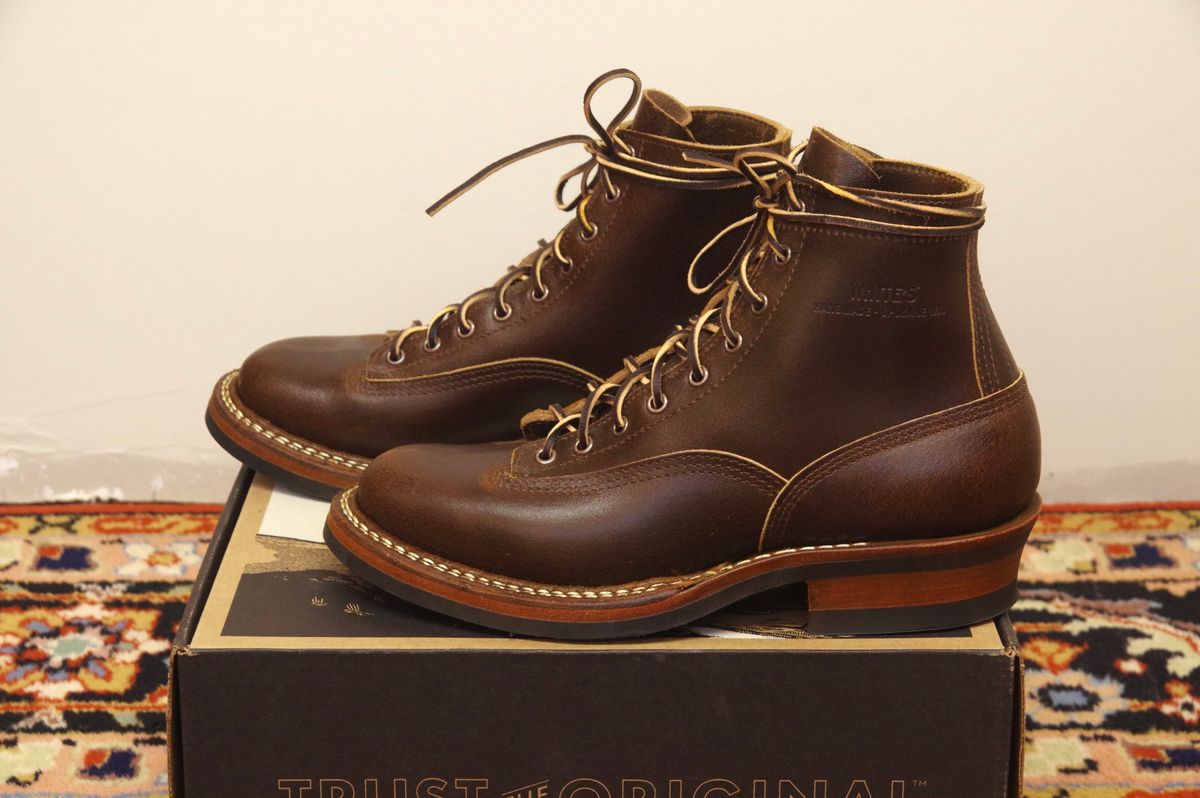 Photo by odontoblast on October 3, 2023 of the White's Bounty Hunter in Horween Cinnamon Waxed Flesh.
