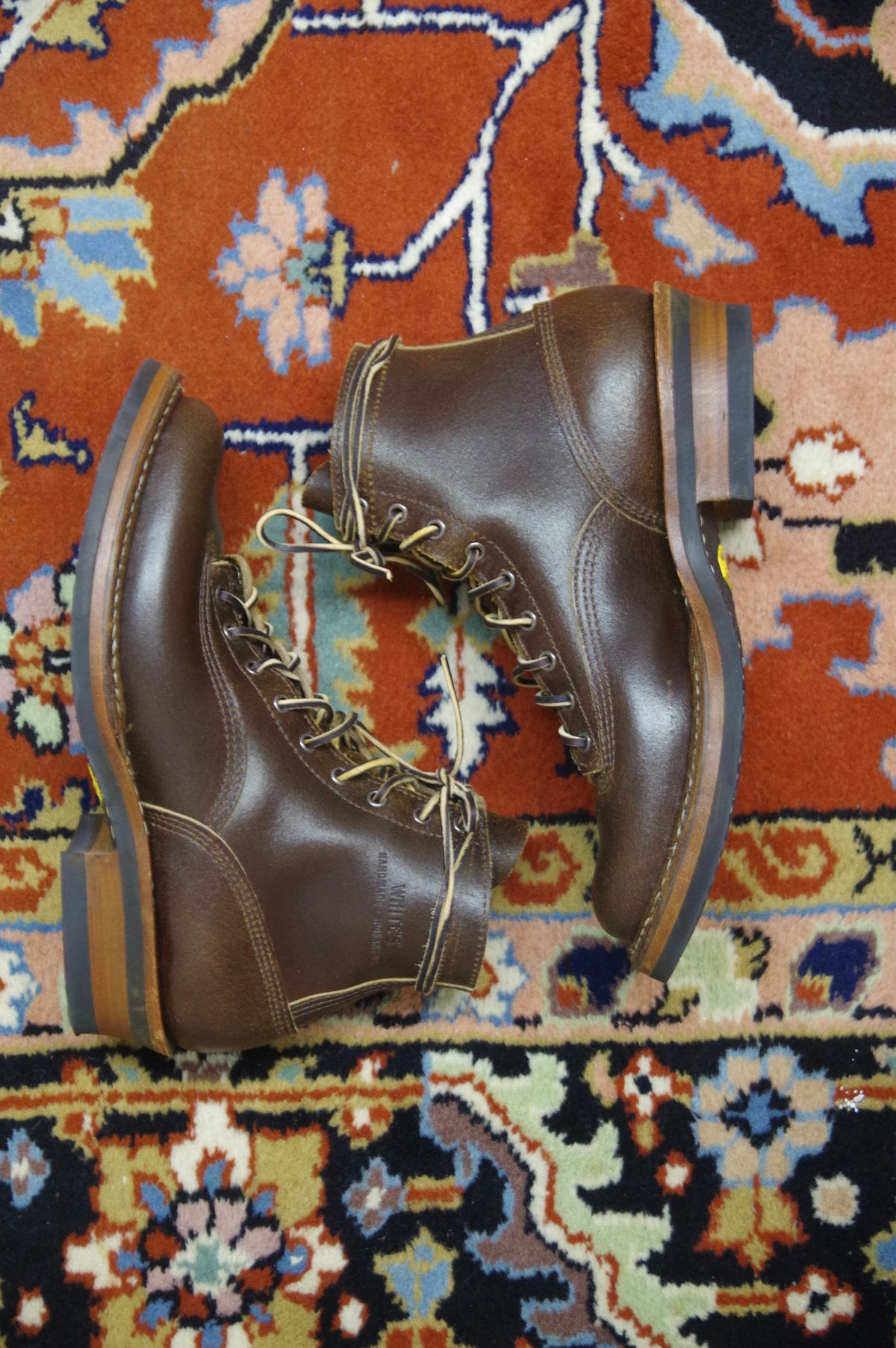 Photo by odontoblast on November 5, 2023 of the White's Bounty Hunter in Horween Cinnamon Waxed Flesh.