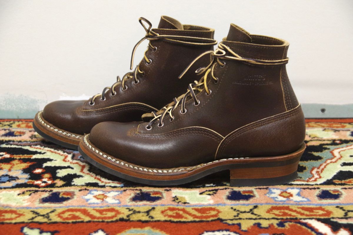 Photo by odontoblast on November 5, 2023 of the White's Bounty Hunter in Horween Cinnamon Waxed Flesh.
