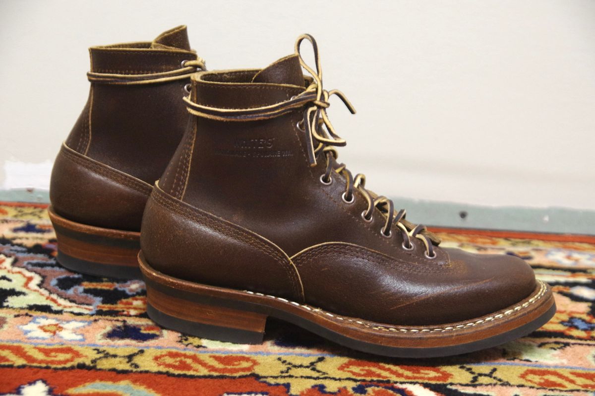 Photo by odontoblast on November 5, 2023 of the White's Bounty Hunter in Horween Cinnamon Waxed Flesh.