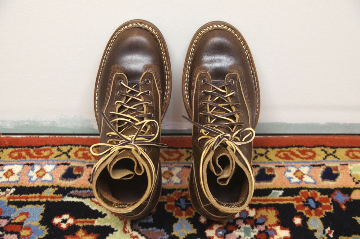 Photo by odontoblast on November 5, 2023 of the White's Bounty Hunter in Horween Cinnamon Waxed Flesh.