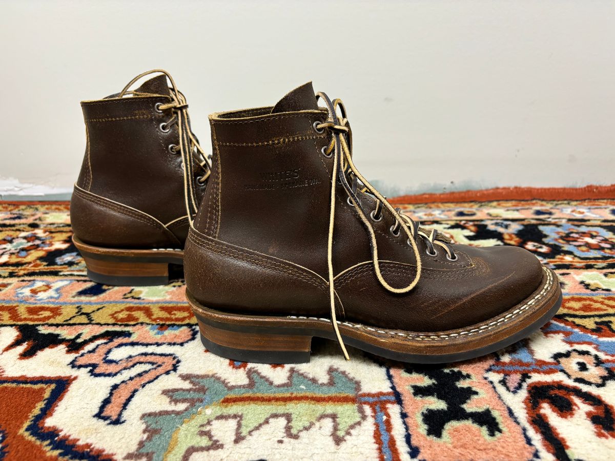 Photo by odontoblast on December 6, 2023 of the White's Bounty Hunter in Horween Cinnamon Waxed Flesh.