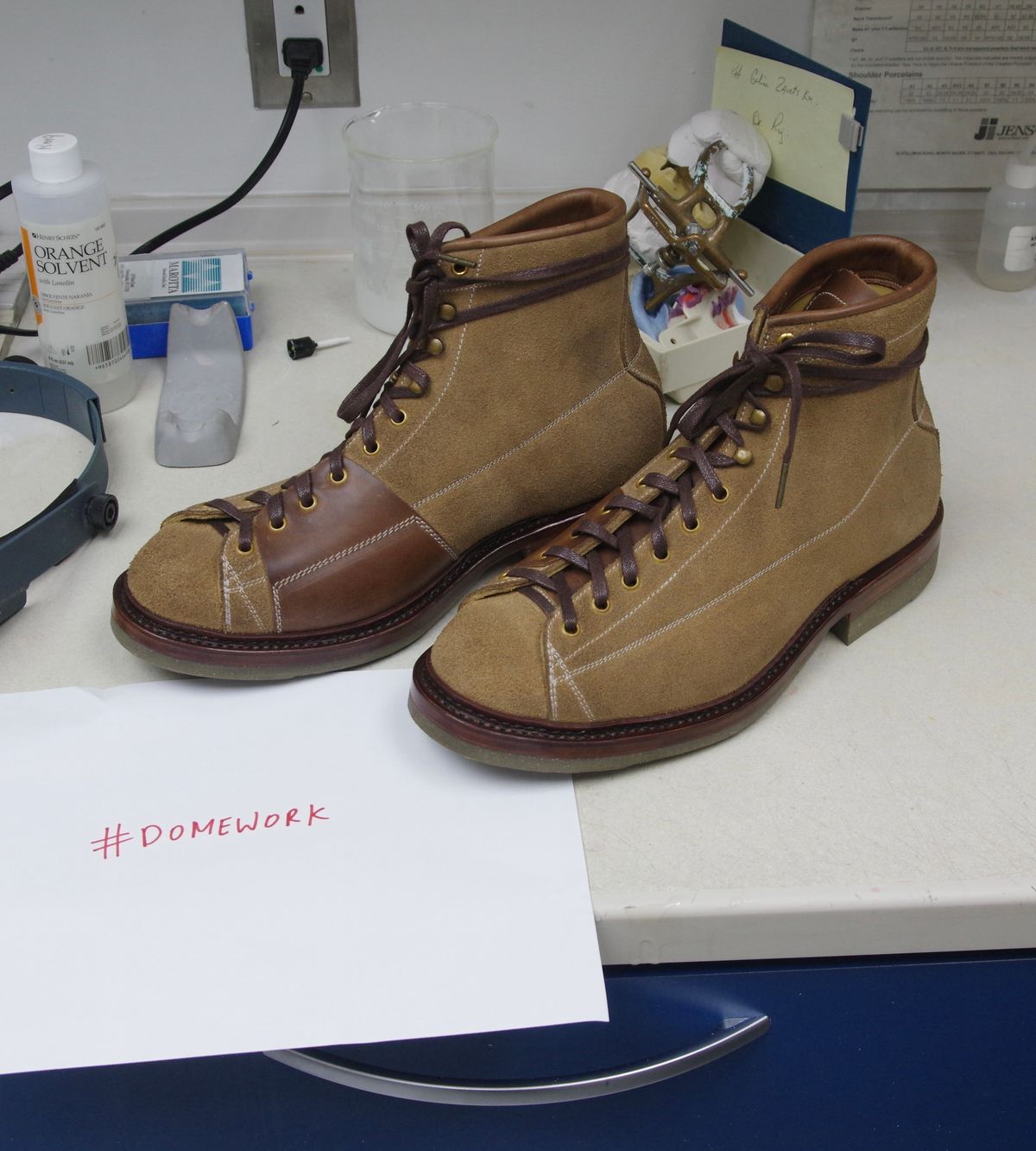 Photo by odontoblast on October 3, 2022 of the Sagara Cordmaster in Horween Natural Chromexcel Roughout.
