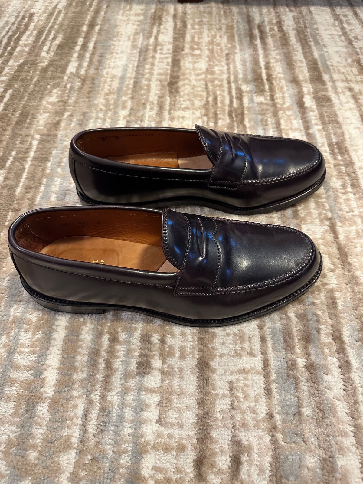 Photo by NoDadBod81 on December 5, 2023 of the Alden Leisure Handsewn Penny Loafer in Horween Color 8 Shell Cordovan.
