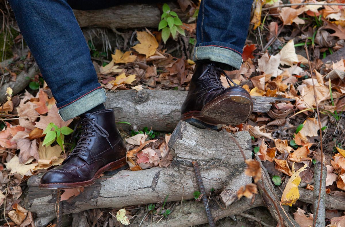 Photo by NoDadBod81 on November 18, 2023 of the Alden Indy Boot in Horween Color 8 Shell Cordovan.