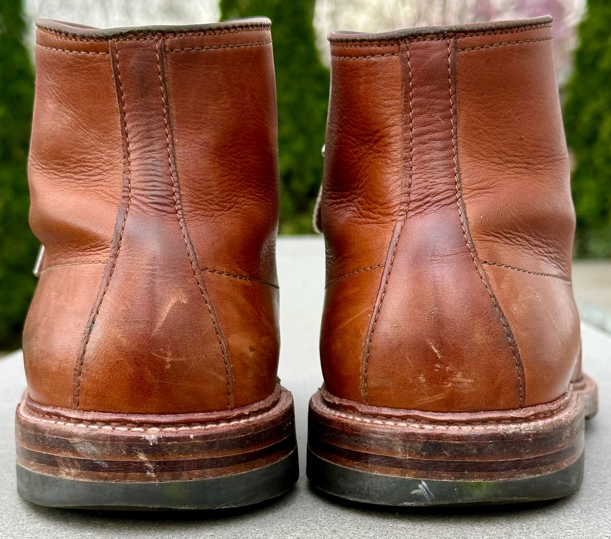 Photo by NoDadBod81 on April 3, 2025 of the Alden X Ealdwine 40307HC Saddle Tan Fettleder Indy in Saddle Tan Calf Skin.
